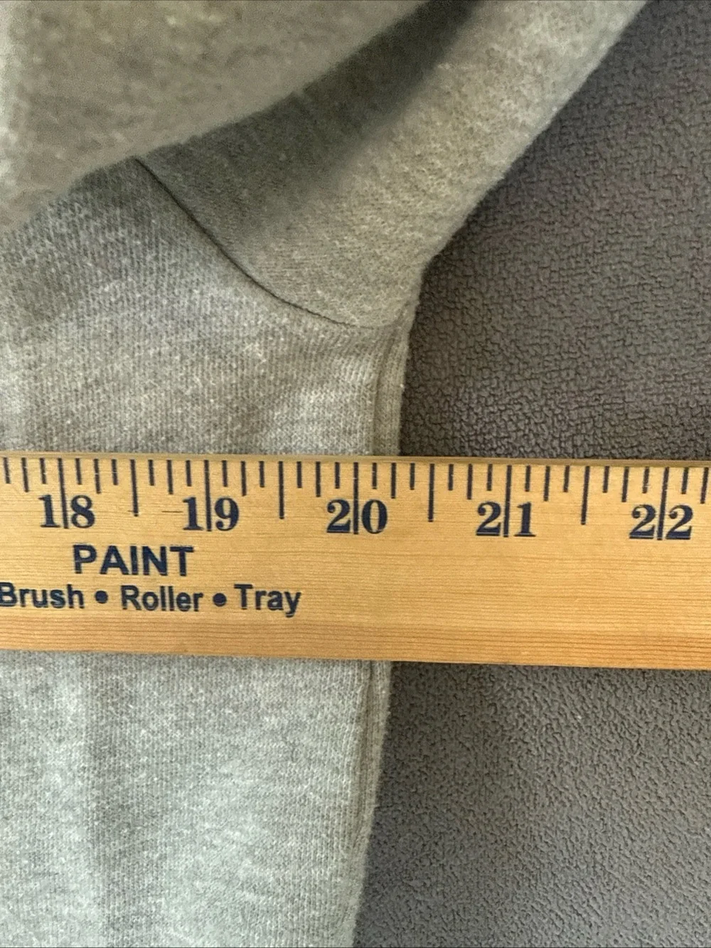 True Religion Light Gray Half-Zip Hoodie with Sleeve Logo Size XL